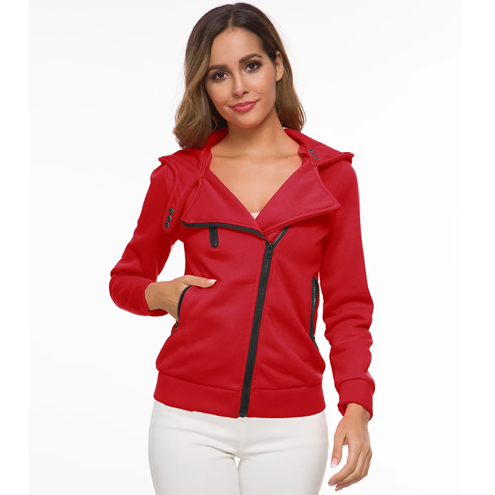 Hot sale Women's Autumn and Winter New hooded long-sleeved zipper jacket add wool fleece 2021 New hoodies
Hot sale Women's Autumn and Winter New hooded long-sleeved zipper jacket add wool fleece 2021 New hoodies