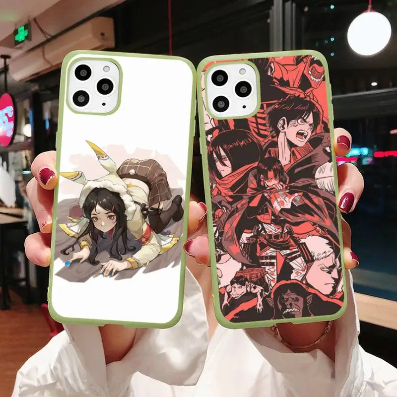 Attack on Titan Phone Case Candy Color for iPhone 11 12 mini pro XS MAX 8 7 6 6S Plus X 5S SE 2020 XR Anime Cartoon Funda Coque
Attack on Titan Phone Case Candy Color for iPhone 11 12 mini pro XS MAX 8 7 6 6S Plus X 5S SE 2020 XR Anime Cartoon Funda Coque
