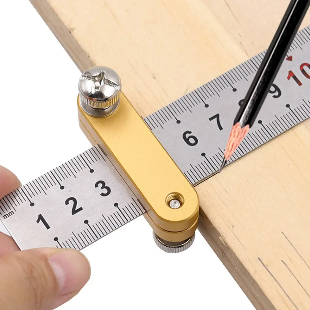 Fashion DIY Steel Ruler Positioning Block Woodworking Scribe Drawing Mark Line Gauge Carpenter Measuring Tool Carpenter Tools
Fashion DIY Steel Ruler Positioning Block Woodworking Scribe Drawing Mark Line Gauge Carpenter Measuring Tool Carpenter Tools