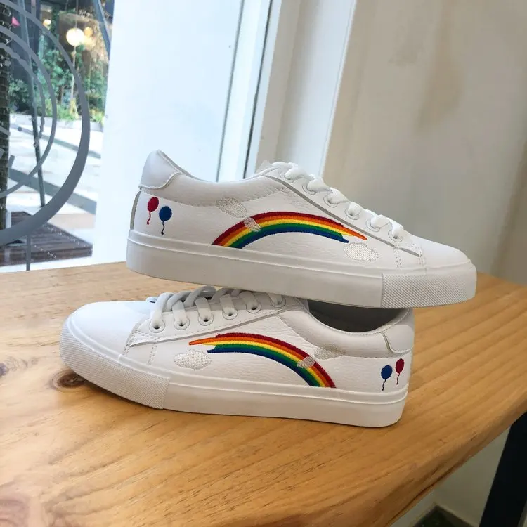 2020 Rainbow White Sneakers Women Breathable Mixed Color Vulcanize Shoes Flats Tenis Feminino Canvas Shoes Student Basket Femme
2020 Rainbow White Sneakers Women Breathable Mixed Color Vulcanize Shoes Flats Tenis Feminino Canvas Shoes Student Basket Femme