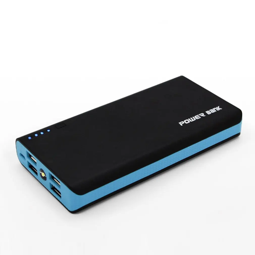 Power Bank Shell with LED Flashlight 4 USB Ports 5V 2A Power Bank Charger Case DIY Kits Powered By 6x 18650 Batteries
Power Bank Shell with LED Flashlight 4 USB Ports 5V 2A Power Bank Charger Case DIY Kits Powered By 6x 18650 Batteries