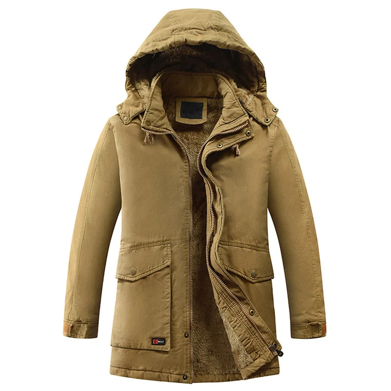 Suit For -20 Degree 2020 Hooded Jacket Winter Men Parka Fleece Padded Trench Coat Thick Warm Windbreaker Male Parkas Men Clothes
Suit For -20 Degree 2020 Hooded Jacket Winter Men Parka Fleece Padded Trench Coat Thick Warm Windbreaker Male Parkas Men Clothes