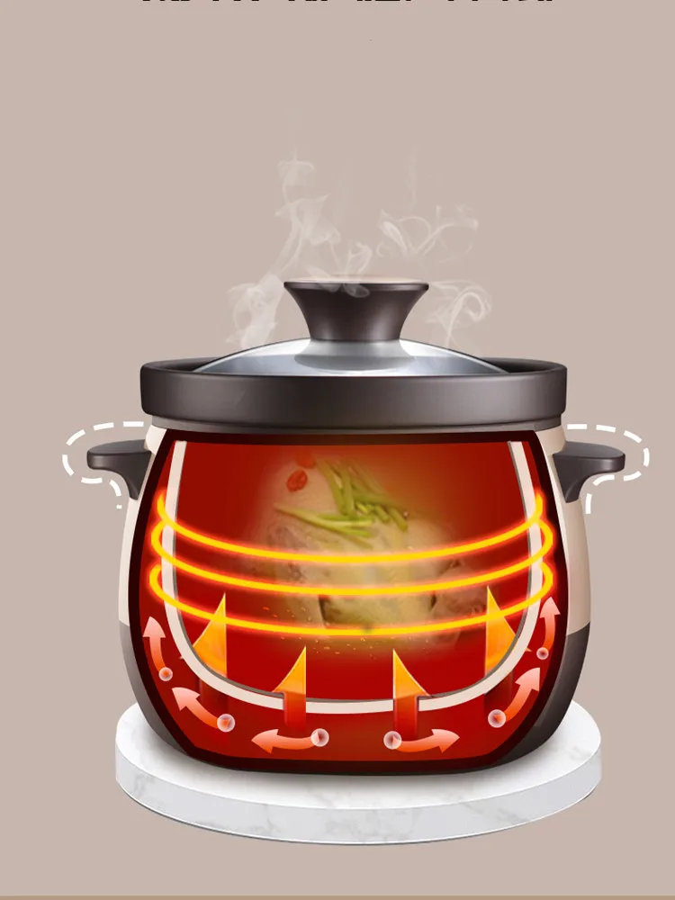 

Automatic Ceramic Rice Cooker Multi-function Cooking Household Soup Pot Porridge Stew Steamed Rice Ceramic Health Pot Crock Pot