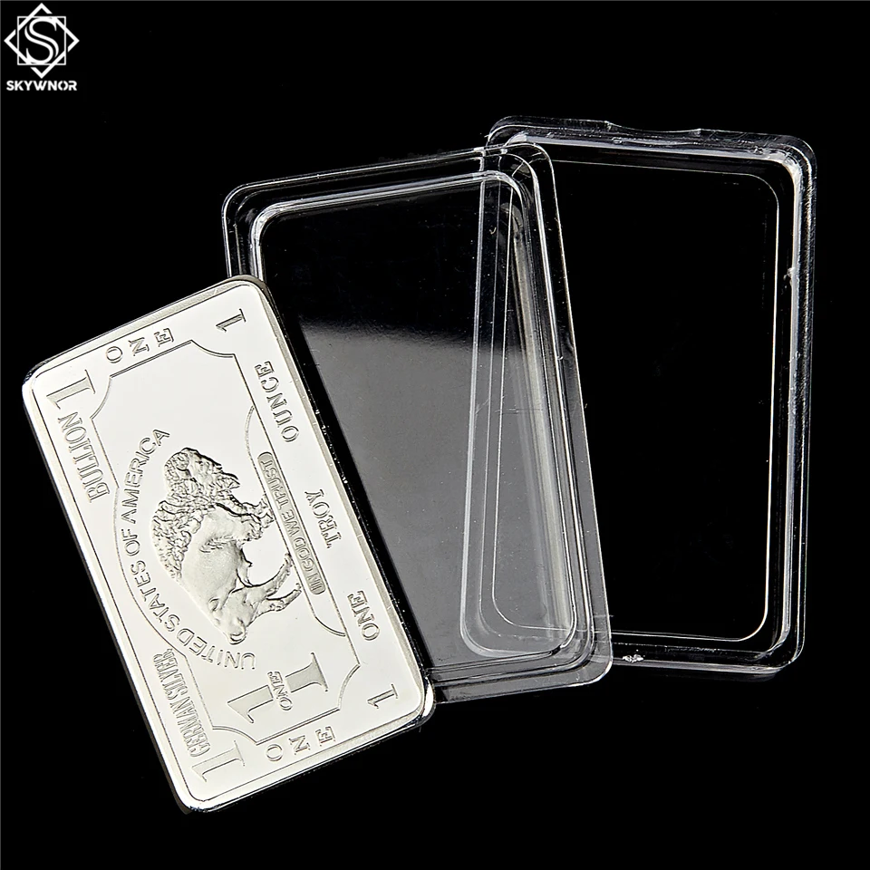 German Mint 1 Troy Ounce Buffalo Silver Bullion Bar Replica Coins Collection | Non-currency