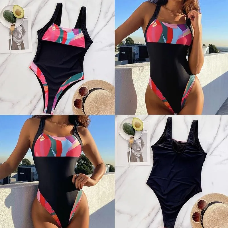 2021 New Ladies One-piece Stitching Swimsuit European Pad Chest Printing Bikini Stitching Straps One-piece With And America H1W9
2021 New Ladies One-piece Stitching Swimsuit European Pad Chest Printing Bikini Stitching Straps One-piece With And America H1W9