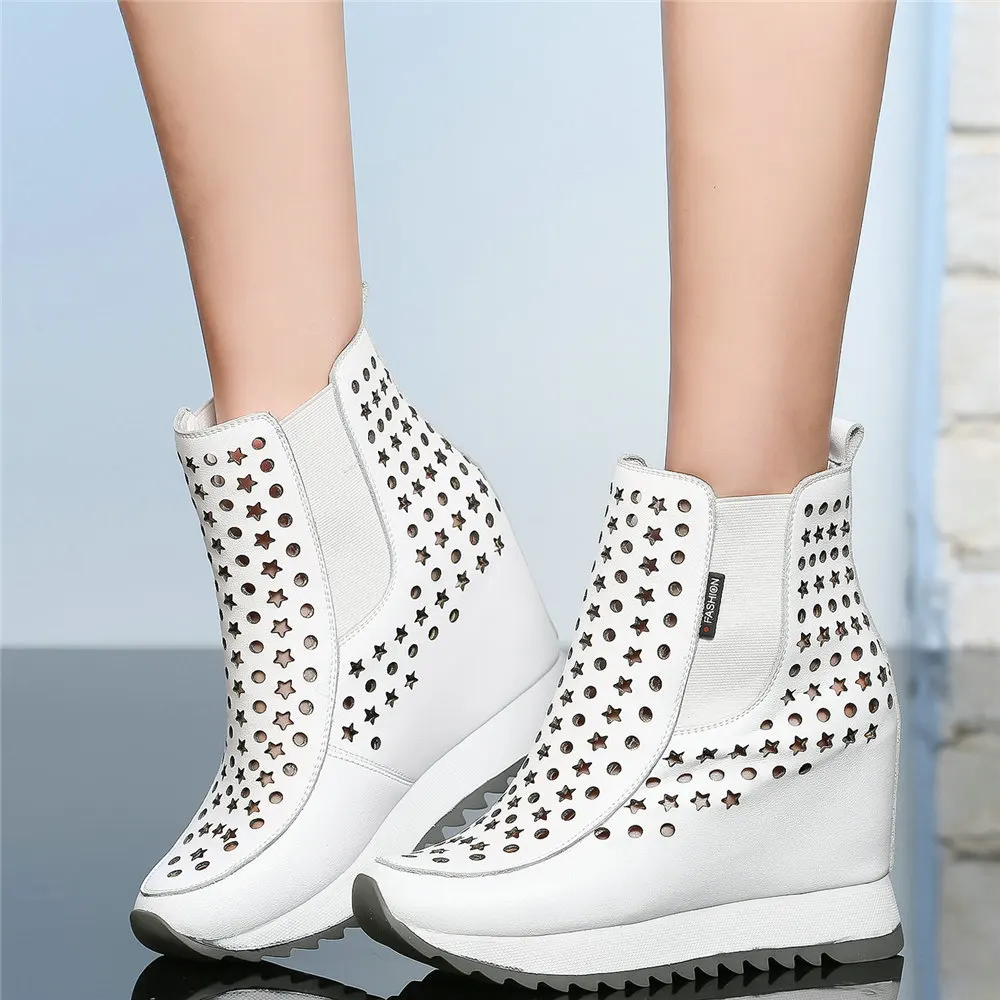 Summer Pumps Shoes Women Genuine Leather Wedges High Heel Gladiator Sandals Female High Top Round Toe Ankle Boots Casual Shoes
Summer Pumps Shoes Women Genuine Leather Wedges High Heel Gladiator Sandals Female High Top Round Toe Ankle Boots Casual Shoes