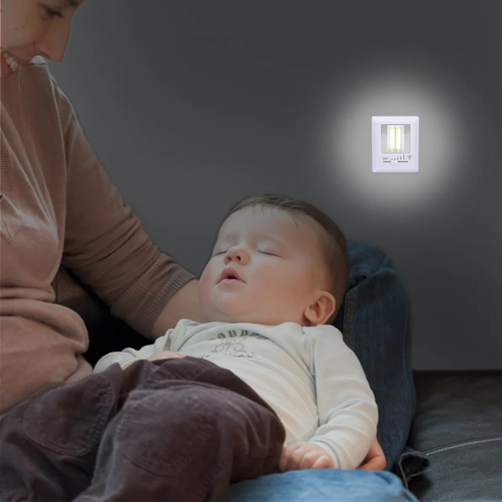 2 COBs LED Light Lamp Wall Light Battery Operated Cabinet Light Rotary Switch/Slide Switch Corridor Night Light with Magnet
2 COBs LED Light Lamp Wall Light Battery Operated Cabinet Light Rotary Switch/Slide Switch Corridor Night Light with Magnet