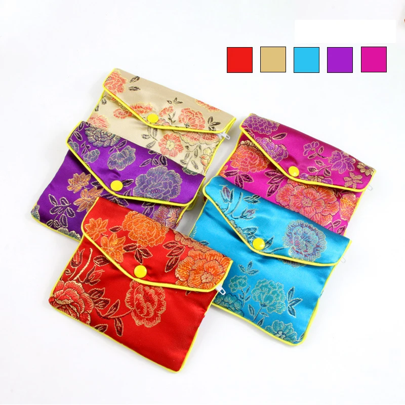 Jewelry Silk Purse Pouch Small Jewellery Gift Bag Chinese Brocade Embroidered Coin Organizers Pocket for Women Girls
Jewelry Silk Purse Pouch Small Jewellery Gift Bag Chinese Brocade Embroidered Coin Organizers Pocket for Women Girls
