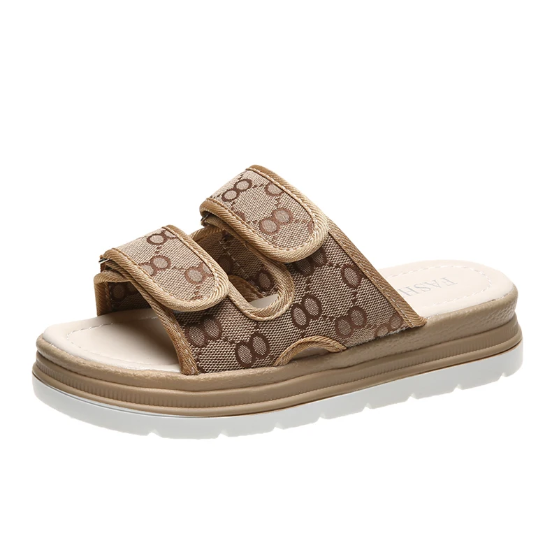 2021 New Platform Slippers Women Slip-On Khaki House Shoes Woman Fashion Breathable Mid Heel Home Slides Womens Indoor Slipper
2021 New Platform Slippers Women Slip-On Khaki House Shoes Woman Fashion Breathable Mid Heel Home Slides Womens Indoor Slipper