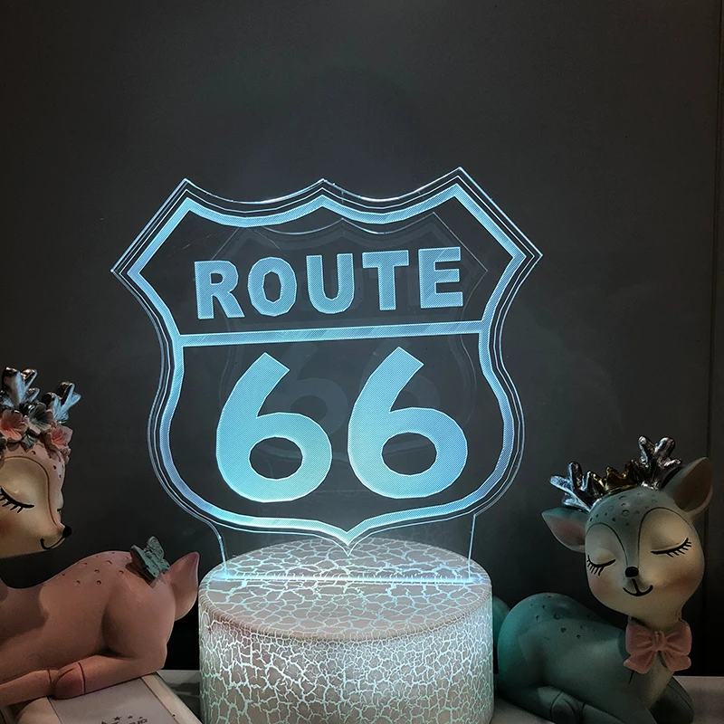 3D Светодиодная Ночная фигурка Route 66, лампа Will Rogers Highway для домашнего декора, подарки, гаджеты, магазин SmartHome
3D Светодиодная Ночная фигурка Route 66, лампа Will Rogers Highway для домашнего декора, подарки, гаджеты, магазин SmartHome