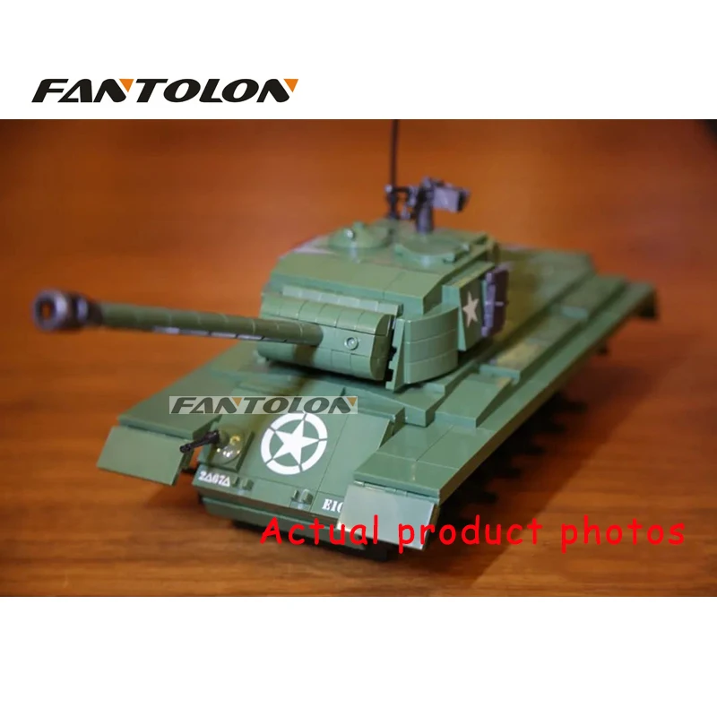 1018Pcs M26PershingHeavy Tank With 6 USA Commander Soldier Infantry Figures Military Building Block Brick Gift Toy For Kid 
1018Pcs M26PershingHeavy Tank With 6 USA Commander Soldier Infantry Figures Military Building Block Brick Gift Toy For Kid