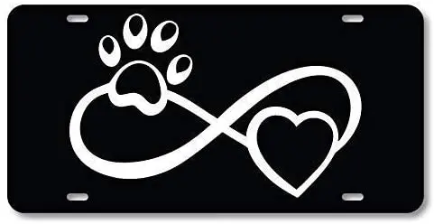 SmartCows Infinite Paw Love Cats & Dogs Animals Front Metal Aluminum License Plate Vanity car tag Home Door Sign
SmartCows Infinite Paw Love Cats & Dogs Animals Front Metal Aluminum License Plate Vanity car tag Home Door Sign