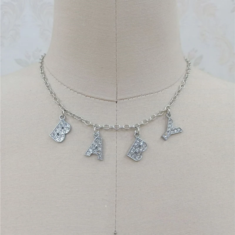 Harajuku Letter Crystal Angel Necklace Women Jewelry Couple Gift Necklace BABY HONEY Choker Femme Punk Collier Drop Ship
Harajuku Letter Crystal Angel Necklace Women Jewelry Couple Gift Necklace BABY HONEY Choker Femme Punk Collier Drop Ship