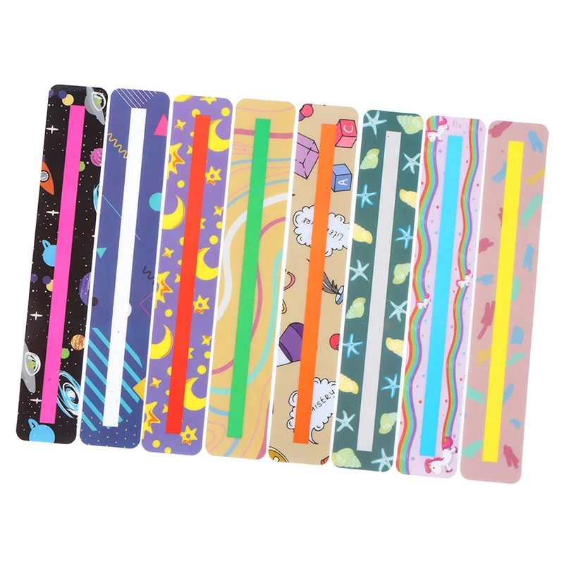 8Pcs Reading Guide Strip School Supplies Highlighter Colored Overlays Plastic Bookmark For Dyslexia People
8Pcs Reading Guide Strip School Supplies Highlighter Colored Overlays Plastic Bookmark For Dyslexia People