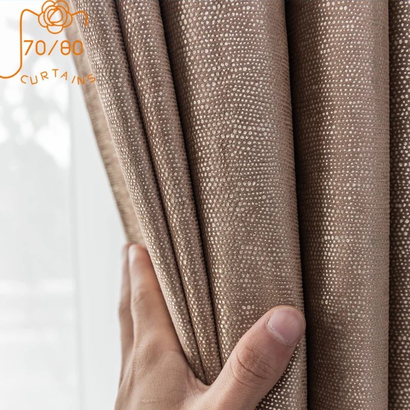 American High-end Light Luxury Velvet Bronzing Wave Point Blackout Curtains for Living Room and Bedroom Customized Products
American High-end Light Luxury Velvet Bronzing Wave Point Blackout Curtains for Living Room and Bedroom Customized Products