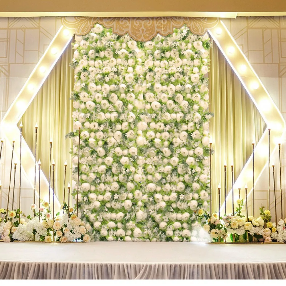 

3D самодельная рулонная искусственная Цветочная стена с тканевой основой Стандартные настенные коврики свадебный фон Декор арочный цветок