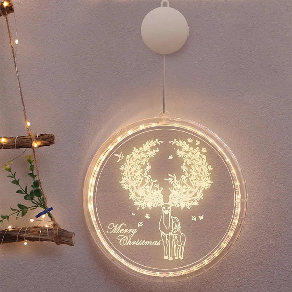 LED Light Accessories Snowman Santa Lights Room Hanging Lamp Small Lantern 3D Suction Cup Acrylic Christmas Adornment Decorative
LED Light Accessories Snowman Santa Lights Room Hanging Lamp Small Lantern 3D Suction Cup Acrylic Christmas Adornment Decorative