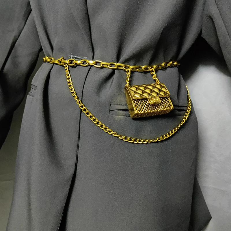 

Tassel Gold Chain Belts For Women Luxury Brand Metal Belt Waist Ketting Riem Designer Mini Bag Body Jewelry Ceinture Femme