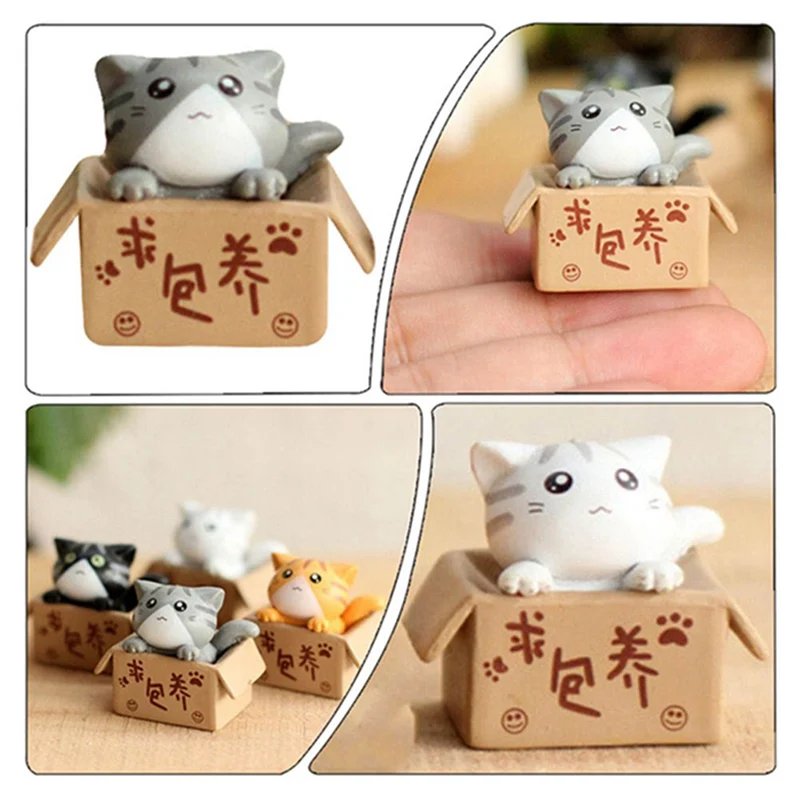 A Mini Cute Cat Resin Decorative Crafts kitten Ornament For Home Garden Room Car Decoration Children Toy Miniature Figurines
A Mini Cute Cat Resin Decorative Crafts kitten Ornament For Home Garden Room Car Decoration Children Toy Miniature Figurines
