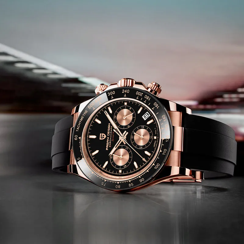 

PAGANI DESIGN Automatic Date Quartz Watch For Men Sport VK63 Chronograph Sapphire Waterproof Mens Watches Relogio Masculino 2023