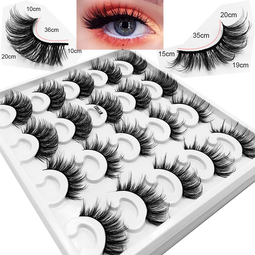 NEW 10pair Mink Eyelashes 15mm 25mm Lashes Fluffy Messy 3D False Eyelashes Dramatic Long Natural Lashes Makeup Mink Lashes
NEW 10pair Mink Eyelashes 15mm 25mm Lashes Fluffy Messy 3D False Eyelashes Dramatic Long Natural Lashes Makeup Mink Lashes