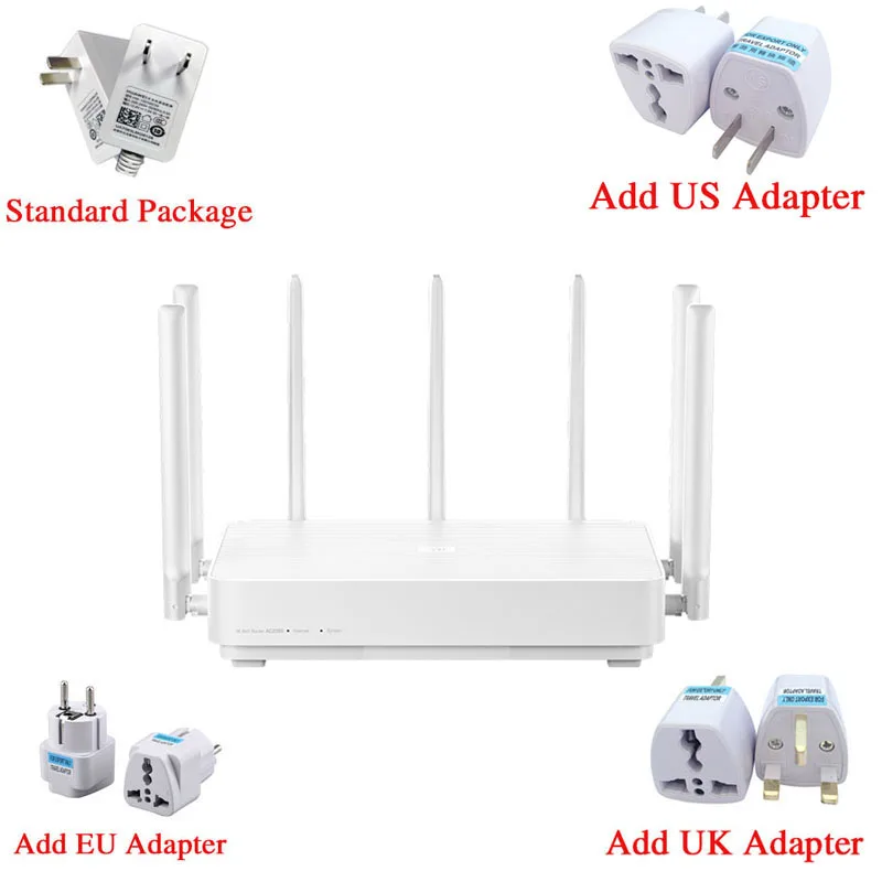 Original Xiaomi Mi AIoT Router AC2350 Gigabit 2183Mbps Dual-Band WiFi Wireless Router Wifi Repeater 7 High Gain Antennas
Original Xiaomi Mi AIoT Router AC2350 Gigabit 2183Mbps Dual-Band WiFi Wireless Router Wifi Repeater 7 High Gain Antennas