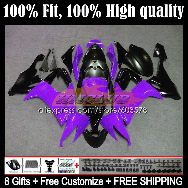 Injection Body For KAWASAKI NINJA ZX-10R 124CL.39 ZX 10R 10 R 1000CC ZX10R 08 09 10 ZX1000 C 2008 2009 2010 Fairing Purple Black
Injection Body For KAWASAKI NINJA ZX-10R 124CL.39 ZX 10R 10 R 1000CC ZX10R 08 09 10 ZX1000 C 2008 2009 2010 Fairing Purple Black