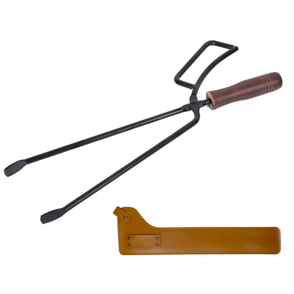 Barbecue Charcoal Clip Iron Wood Handle Anti-Scalding with Leather Cover Outdoor Camping BBQ Bonfire Stove Fireplace Fire Tongs
Barbecue Charcoal Clip Iron Wood Handle Anti-Scalding with Leather Cover Outdoor Camping BBQ Bonfire Stove Fireplace Fire Tongs