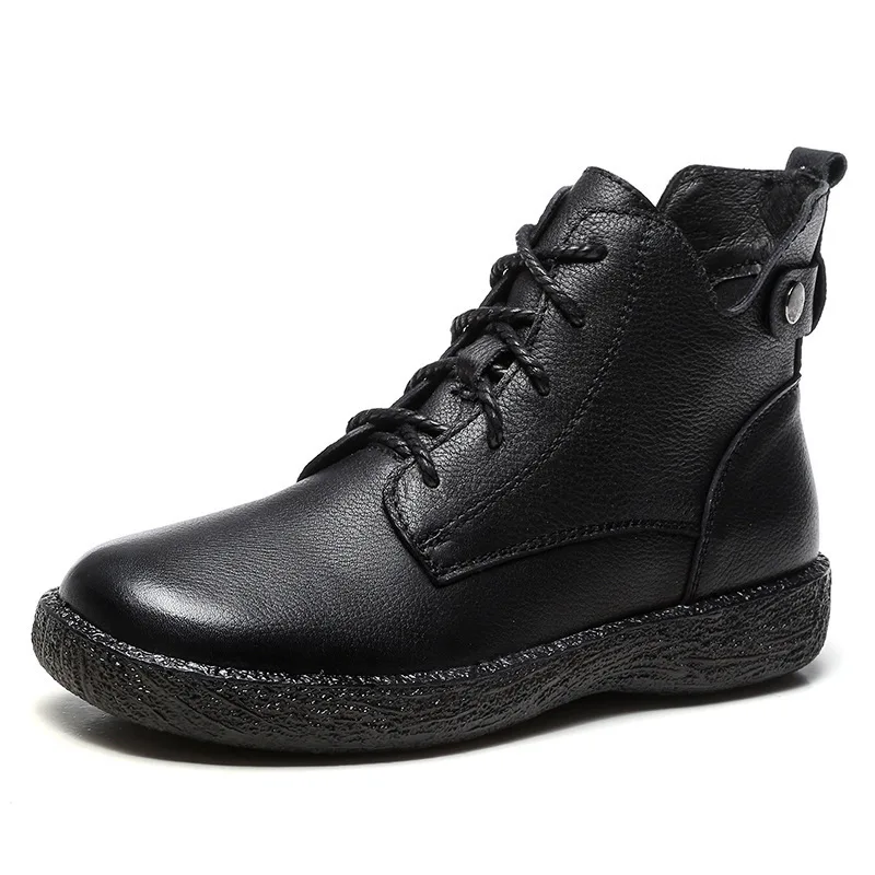 Krasovki 2021 High Quality Soft Genuine Leather Boots For Women Autumn Winter Plush Fur Warm Women Shoes Ankle Boots Platform
Krasovki 2021 High Quality Soft Genuine Leather Boots For Women Autumn Winter Plush Fur Warm Women Shoes Ankle Boots Platform