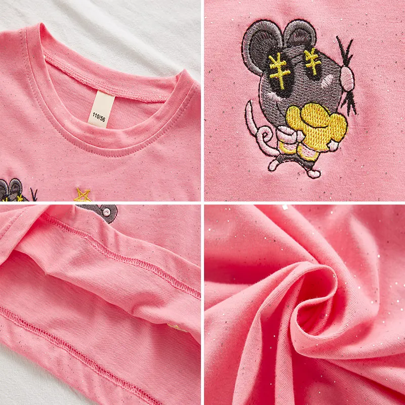New Fashion 6 8 12 Years Girls Shiny T-Shirt Long-Sleeve Fall Tee Tops Kids Cartoon Pattern Clothes Children Birthday Party Wear
New Fashion 6 8 12 Years Girls Shiny T-Shirt Long-Sleeve Fall Tee Tops Kids Cartoon Pattern Clothes Children Birthday Party Wear