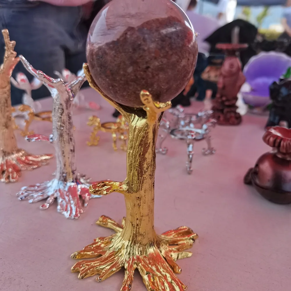 Gold Sliver Dendriform Metal Craft Stand Pedestal Crystal Ball Base Foundation Living room Study Christmas present
Gold Sliver Dendriform Metal Craft Stand Pedestal Crystal Ball Base Foundation Living room Study Christmas present