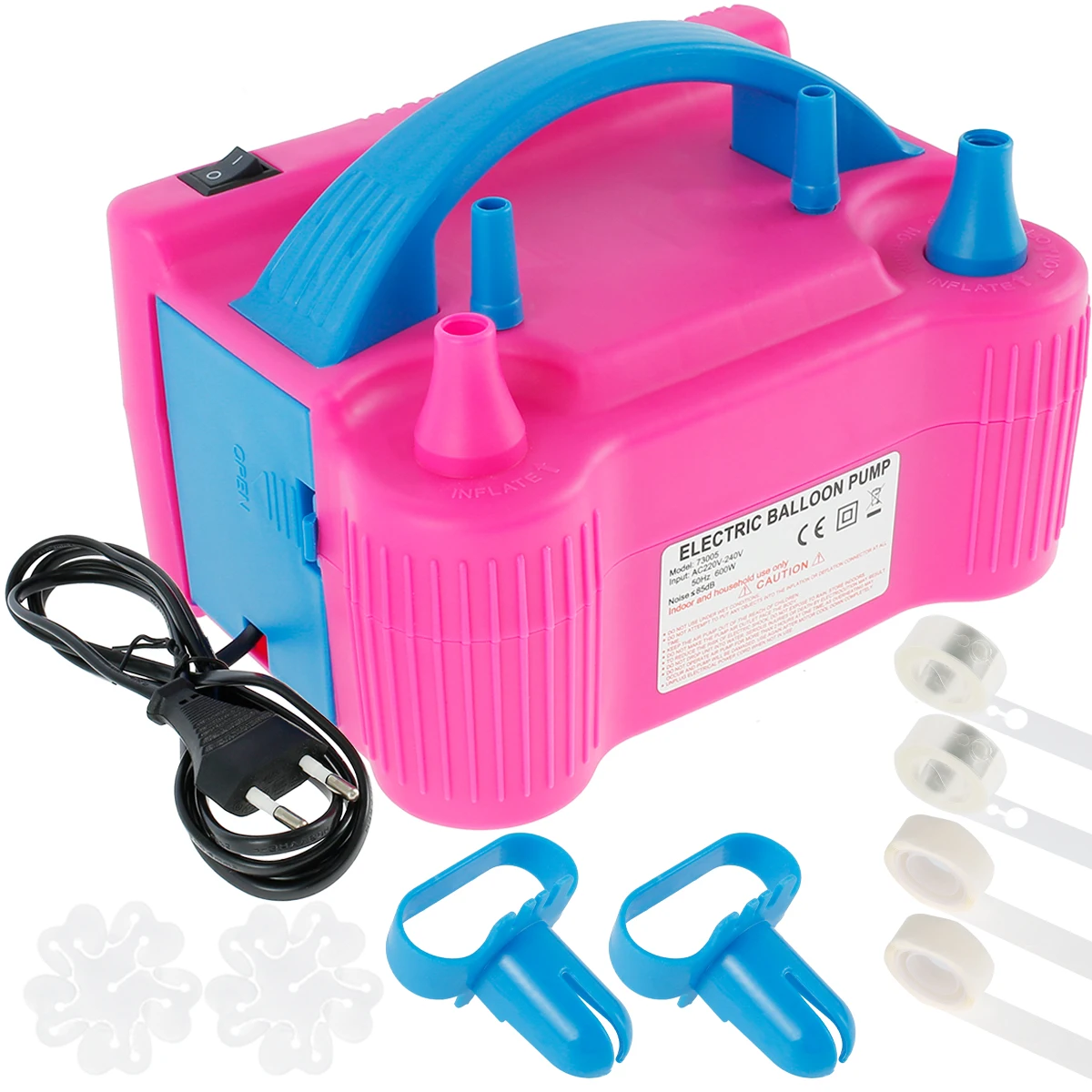 Balloon Air Pump High Voltage Double Hole Air Compressor Electric Balloon Inflator Pump Air Blower Balloon Pump EU Plug
Balloon Air Pump High Voltage Double Hole Air Compressor Electric Balloon Inflator Pump Air Blower Balloon Pump EU Plug