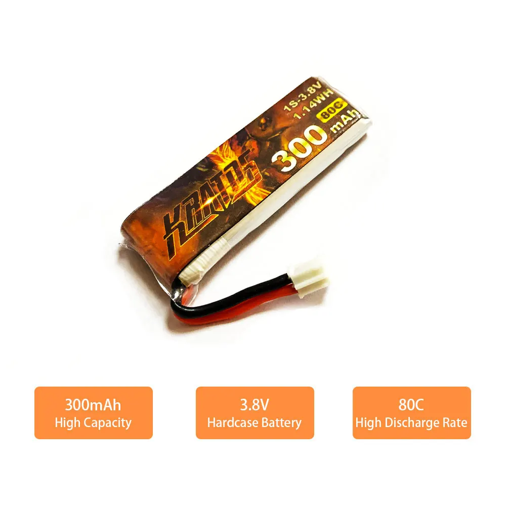 5PCS HGLRC KRATOS 1S 300MAH 80C FPV Drone Battery Tinywhoop Lipos lithium Battery DIY Accessories RC Replacement Spare Parts
5PCS HGLRC KRATOS 1S 300MAH 80C FPV Drone Battery Tinywhoop Lipos lithium Battery DIY Accessories RC Replacement Spare Parts