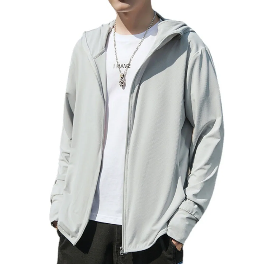 2021 Summer UV Protection Thin Hooded Outdoor Fashion Skin Coat Air Permeability Men Youth Pop Sunscreen Clothing
2021 Summer UV Protection Thin Hooded Outdoor Fashion Skin Coat Air Permeability Men Youth Pop Sunscreen Clothing