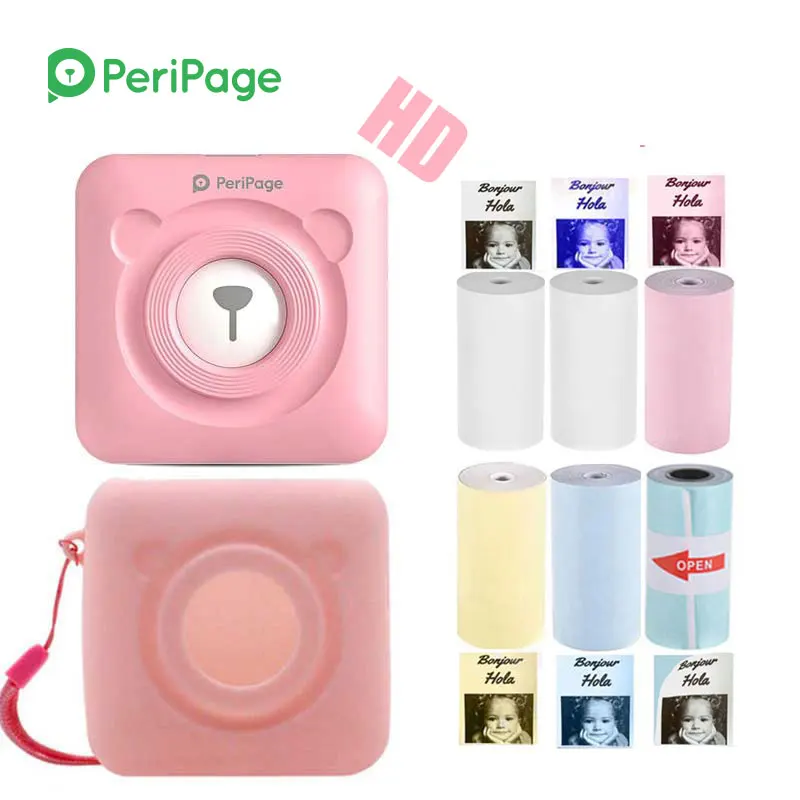 Peripage A6 HD 304dpi Mini Thermal Photo Printer Portable Bluetooth Printer with Soft Protection Case 6 Mix Color Paper
Peripage A6 HD 304dpi Mini Thermal Photo Printer Portable Bluetooth Printer with Soft Protection Case 6 Mix Color Paper