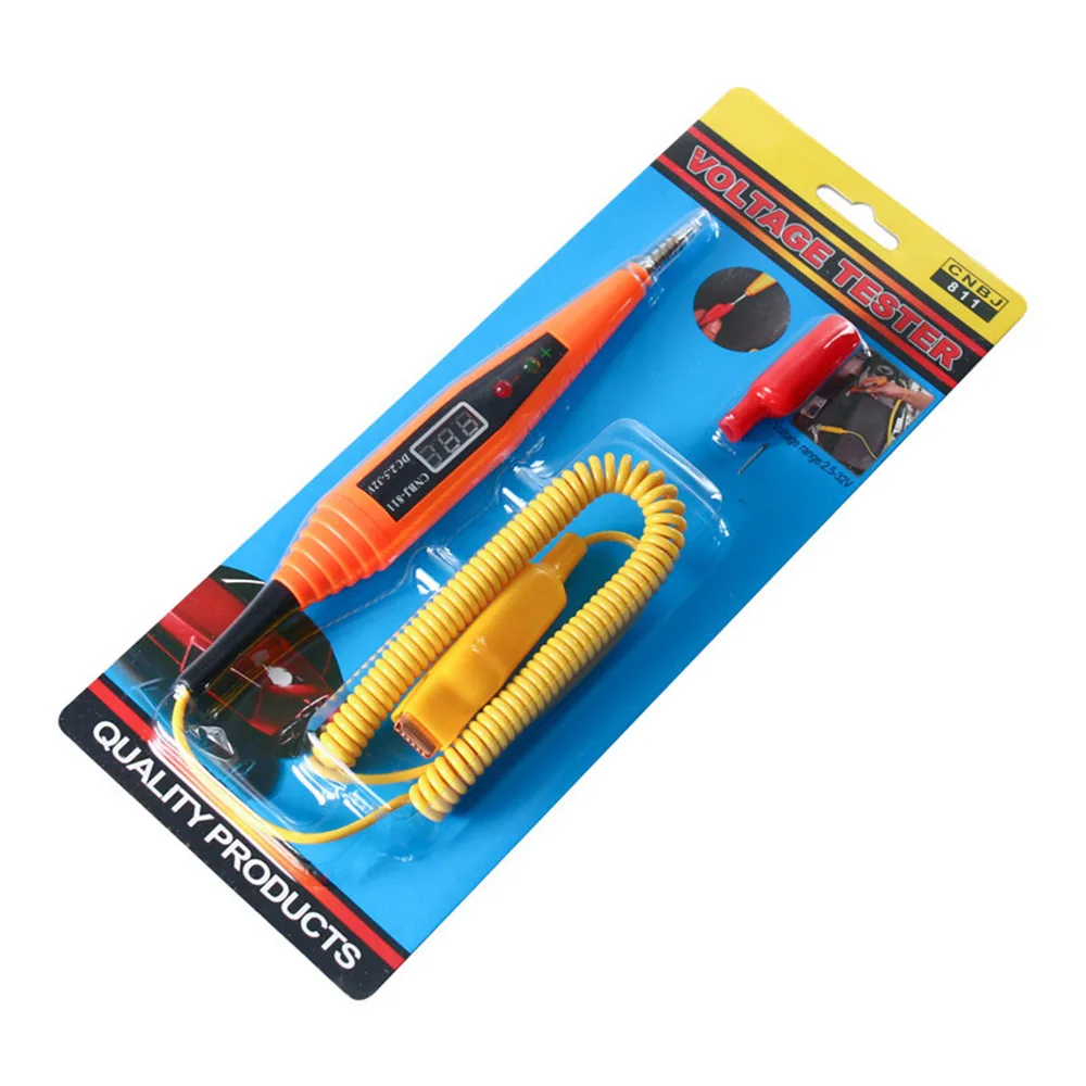 2.5-32V Electric Display Car Fuse Circuit Probe Tester High Precision Digital Voltage Test Pen For Car Universal Tool
2.5-32V Electric Display Car Fuse Circuit Probe Tester High Precision Digital Voltage Test Pen For Car Universal Tool