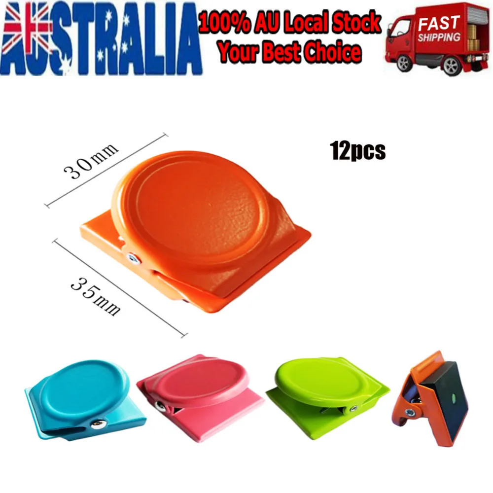 12pcs Colorful Metal Clips Magnetic Clips Refrigerator Magnets Memo Note Clips Food Clips for Office School Home (Green + Orange
12pcs Colorful Metal Clips Magnetic Clips Refrigerator Magnets Memo Note Clips Food Clips for Office School Home (Green + Orange