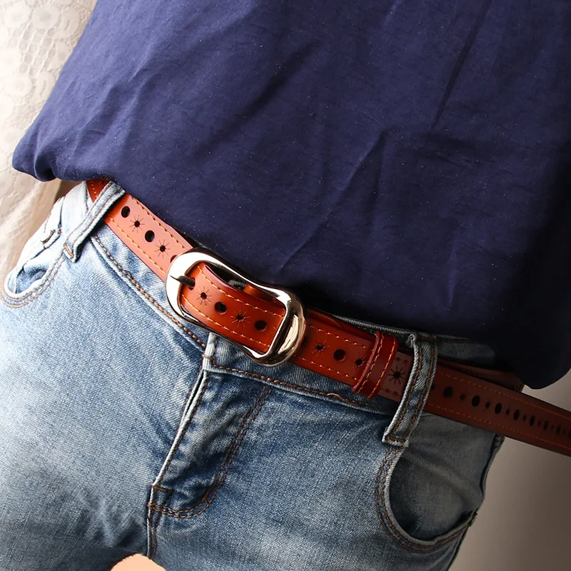 New Genuine Leather Waist Belt Women High quality Belt Jeans decoration Strap Fashion Metal Pin Buckle Waistband Hot sale Belts
New Genuine Leather Waist Belt Women High quality Belt Jeans decoration Strap Fashion Metal Pin Buckle Waistband Hot sale Belts
