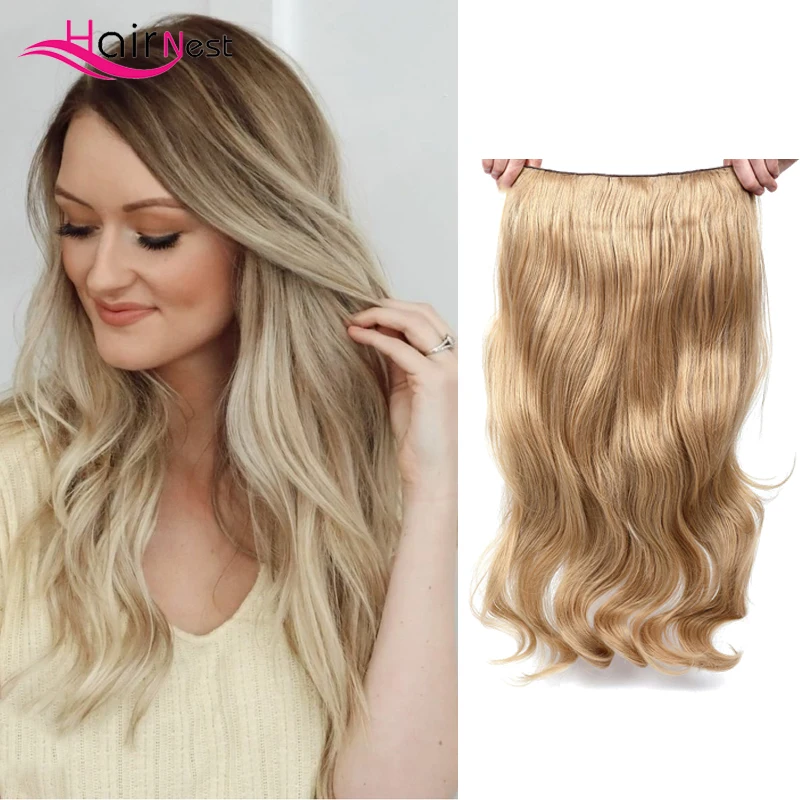 Hair Nest Natural Wavy Hair Clip In Hair Extensions 24 inch Black Heat Resistant Fiber 4 Clips In One Piece Synthetic Hair
Hair Nest Natural Wavy Hair Clip In Hair Extensions 24 inch Black Heat Resistant Fiber 4 Clips In One Piece Synthetic Hair