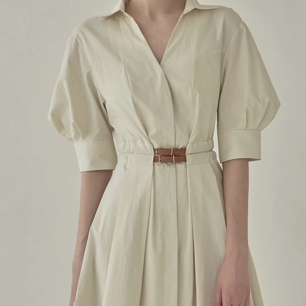 2021 Summer Japanese Style, Korean Fashion And Elegance Temperament Mid-length Women's Dress Solid Color Belt Lantern Sleeve
2021 Summer Japanese Style, Korean Fashion And Elegance Temperament Mid-length Women's Dress Solid Color Belt Lantern Sleeve