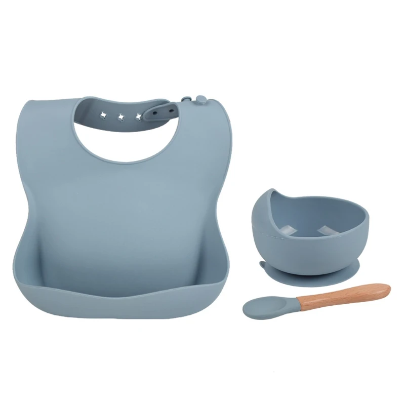 5 Pcs Baby Silicone Bibs Divided Dinner Plate Sucker Bowl Spoon Fork Set Training Feeding Food Utensil Dishes Tableware Kit DXAD
5 Pcs Baby Silicone Bibs Divided Dinner Plate Sucker Bowl Spoon Fork Set Training Feeding Food Utensil Dishes Tableware Kit DXAD