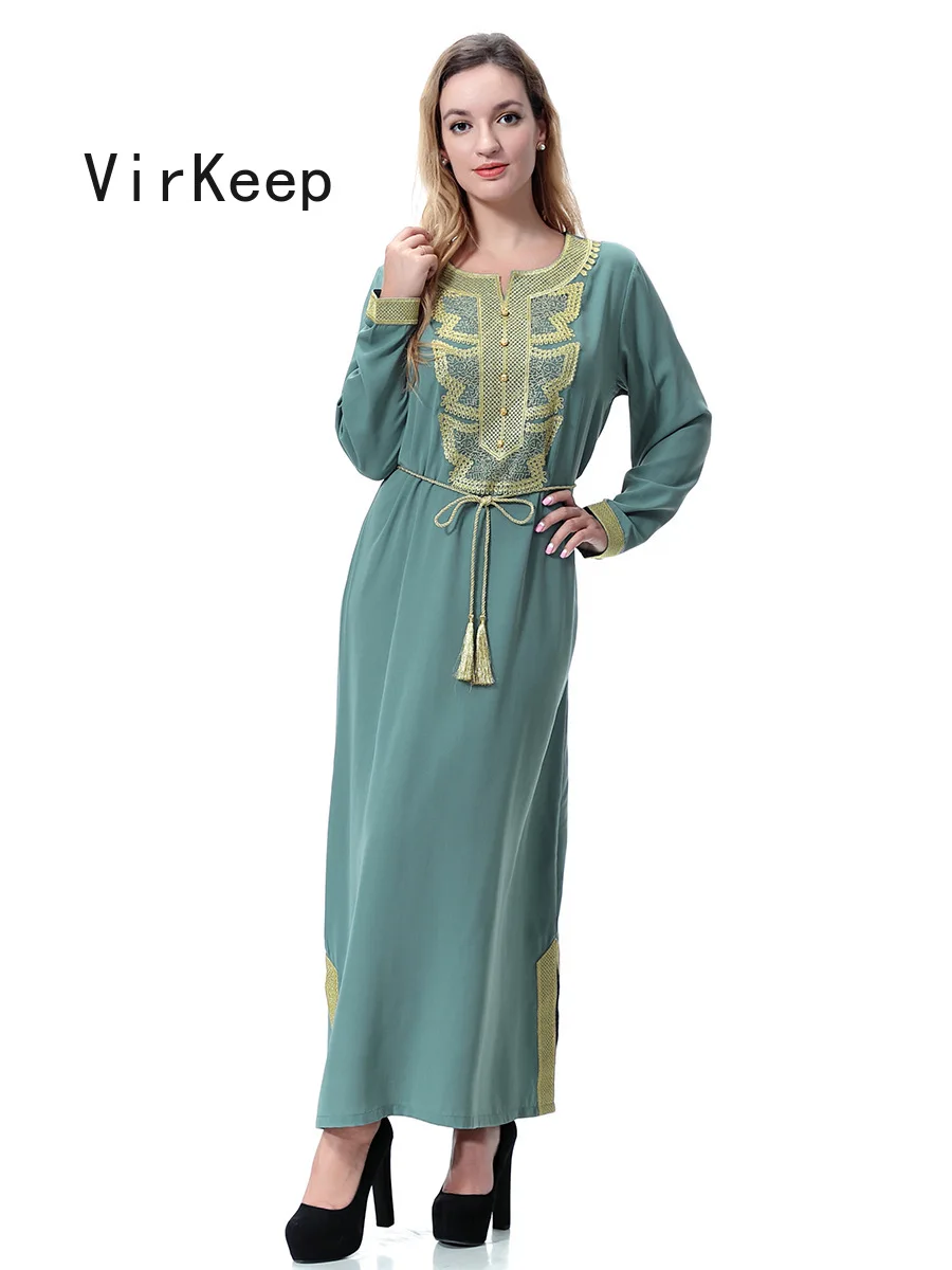 women embroidery maxi dress full sleeve robe Female loose gown lady plus size arabic dubai muslim abaya lace up waist VKDR2481
women embroidery maxi dress full sleeve robe Female loose gown lady plus size arabic dubai muslim abaya lace up waist VKDR2481