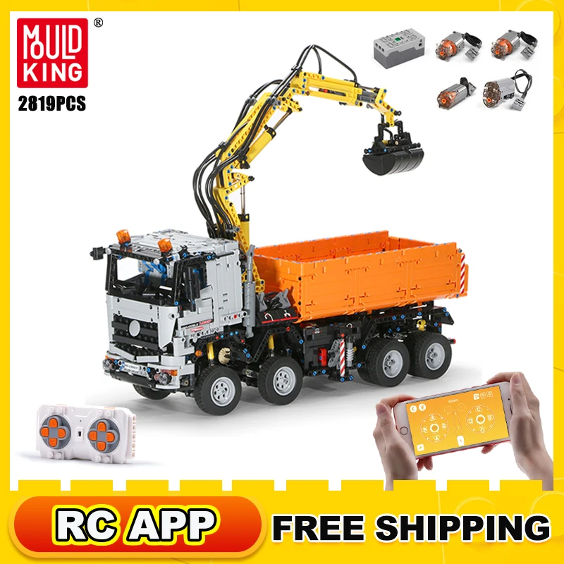 Строительные блоки Mold King App для грузового крана с дистанционным управлением, 2819 шт., моторизованный транспорт, инженерный автомобиль с диста...
Строительные блоки Mold King App для грузового крана с дистанционным управлением, 2819 шт., моторизованный транспорт, инженерный автомобиль с диста...