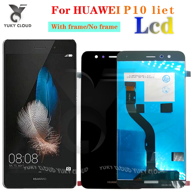 Для 5 2 "оригинальный HUAWEI P10 Lite ЖК дисплей сенсорный экран с рамкой в сборе для WAS