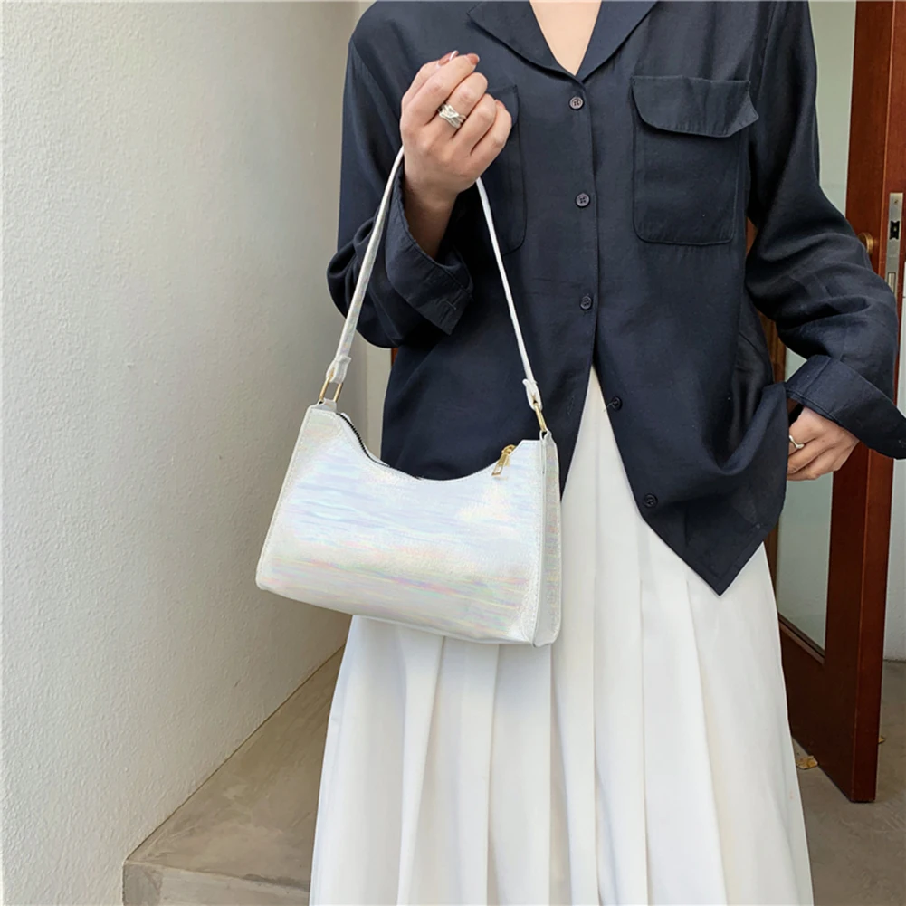 Fashion Women Mixed Color Shoulder Underarm Bag Chic Zipper PU Leather Ladies Simple Versatile Bag Small Hobos Handbag
Fashion Women Mixed Color Shoulder Underarm Bag Chic Zipper PU Leather Ladies Simple Versatile Bag Small Hobos Handbag