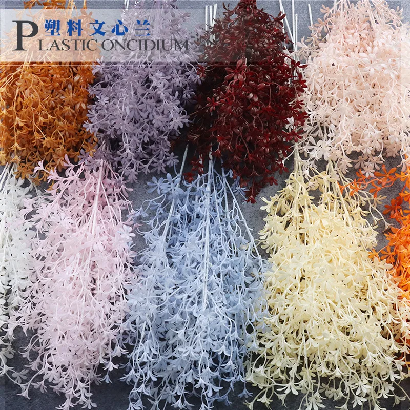 Plastic Oncidium artificial flower wedding decoration home bedroom decor living room decoration
Plastic Oncidium artificial flower wedding decoration home bedroom decor living room decoration