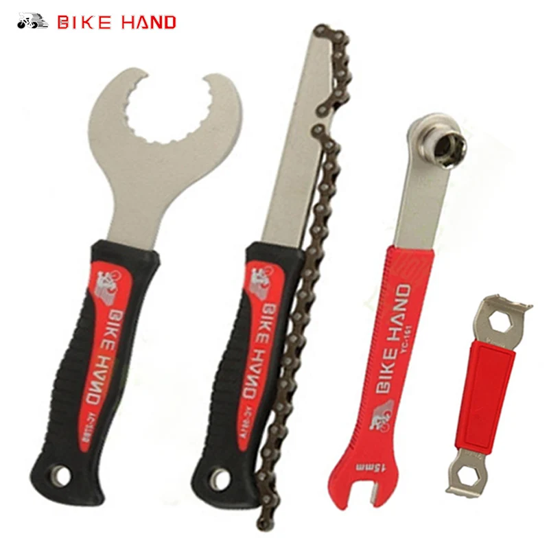 BIKEHAND YC-721 Bicycle Service Tool Kit 18 In1 Box for Crank BB Bottom Bracket Hub Freewheel Pedal Spoke Chain Repair
BIKEHAND YC-721 Bicycle Service Tool Kit 18 In1 Box for Crank BB Bottom Bracket Hub Freewheel Pedal Spoke Chain Repair