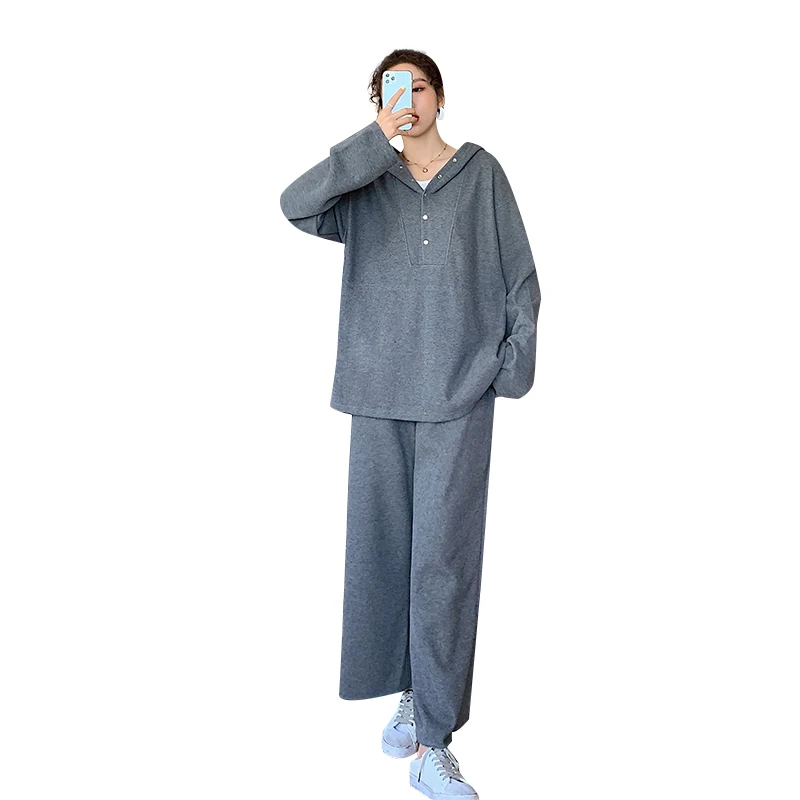9801# Spring Autumn Maternity Hoodies + Wide Leg Belly Pants Sets Sports Casual Loose Sweatshirt Suit Clothes for Pregnant Women
9801# Spring Autumn Maternity Hoodies + Wide Leg Belly Pants Sets Sports Casual Loose Sweatshirt Suit Clothes for Pregnant Women