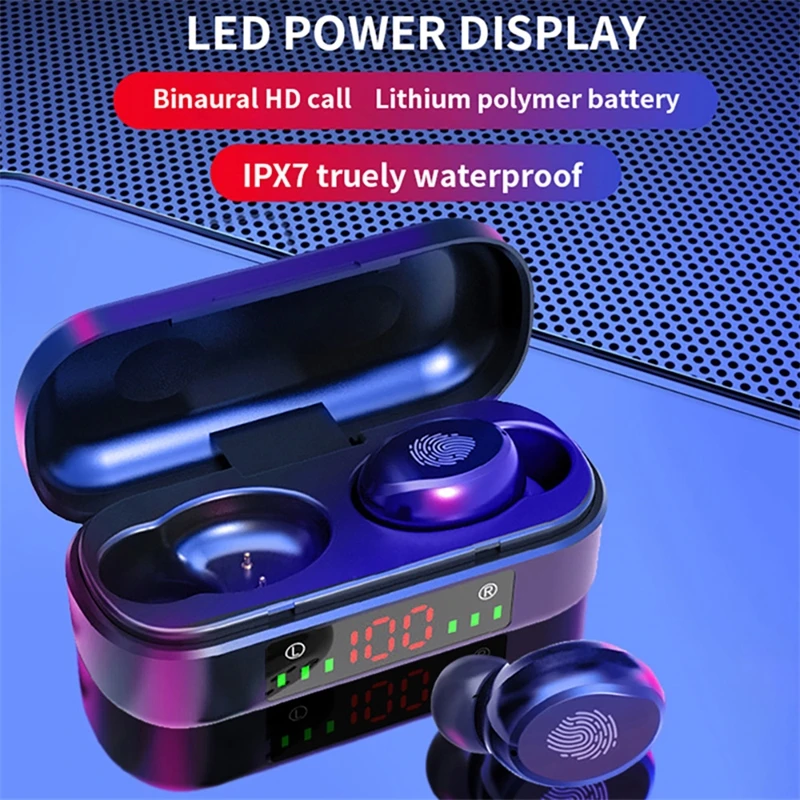 TWS Wireless Earphones Bluetooth Bass Stereo Waterproof Earbuds Handsfree Headset With Microphone Charging
TWS Wireless Earphones Bluetooth Bass Stereo Waterproof Earbuds Handsfree Headset With Microphone Charging
