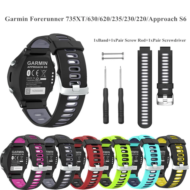 Outdoor Silicone Sport Band For Garmin Forerunner 735XT 630 620 235 230 220 Rubber Replacement Wristband For Garmin Approach S6
Outdoor Silicone Sport Band For Garmin Forerunner 735XT 630 620 235 230 220 Rubber Replacement Wristband For Garmin Approach S6